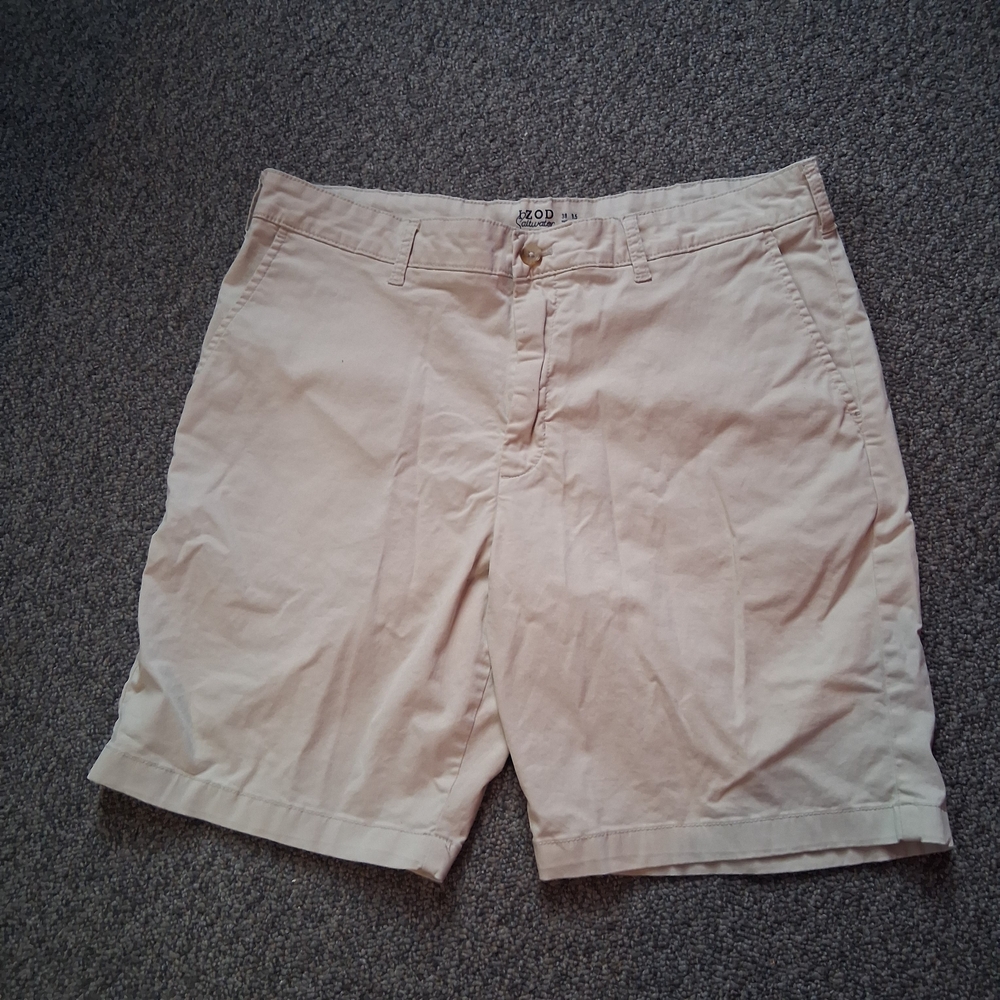 Izod Mens Saltwater Stretch Cream 38x9.5